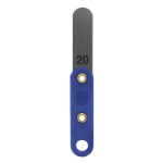 Søgerblad 0,20 mm med plastik håndtag (blå)